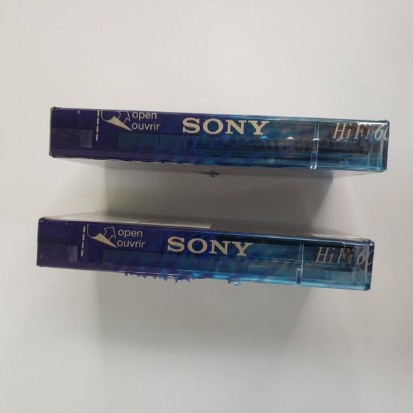 2 New Sealed Sony Hi Fi Blank Audio Cassette Tapes 60 Min Normal Bias - Picture 3 of 6